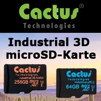 Cactus Industrial 3D microSD-Karte